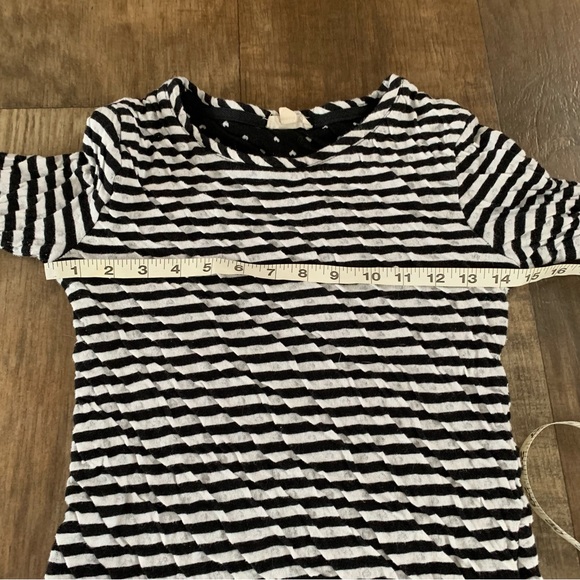 Jane and Delancey Striped long sleeve textured top - Picture 5 of 7